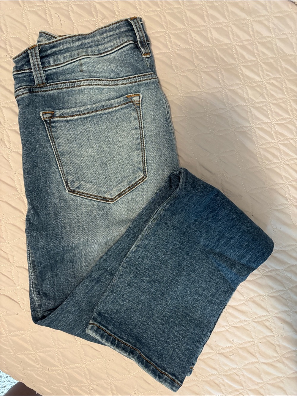 KanCan Straight Leg Jeans in Medium Blue Wash
